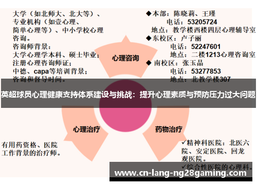 英超球员心理健康支持体系建设与挑战：提升心理素质与预防压力过大问题
